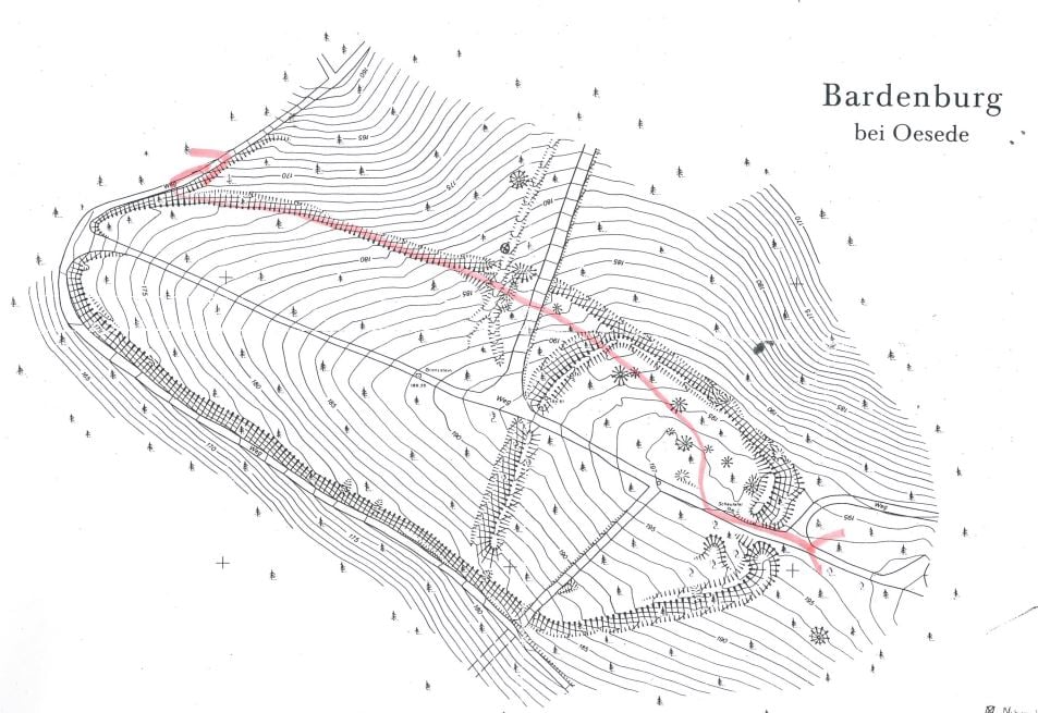 Karte Bardenburg Oesede
